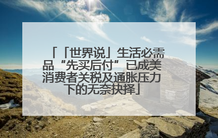 「世界说」生活必需品“先买后付”已成美消费者关税及通胀压力下的无奈抉择