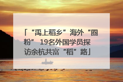 “禹上稻乡”海外“圈粉” 19名外国学员探访余杭共富“稻”路