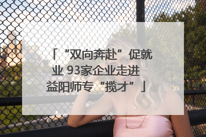 “双向奔赴”促就业 93家企业走进益阳师专“揽才”