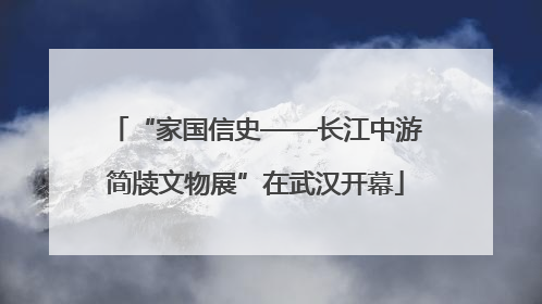 “家国信史——长江中游简牍文物展”在武汉开幕