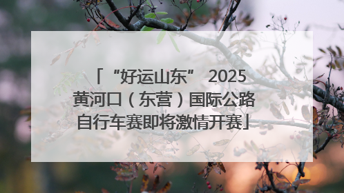 “好运山东” 2025 黄河口（东营）国际公路自行车赛即将激情开赛