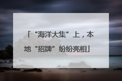 “海洋大集”上，本地“招牌”纷纷亮相