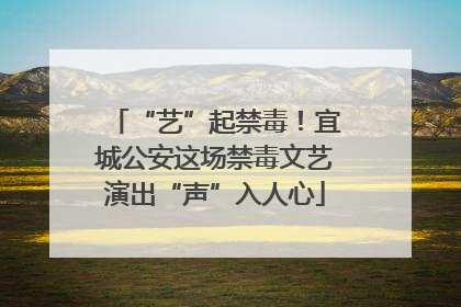 “艺”起禁毒！宜城公安这场禁毒文艺演出“声”入人心