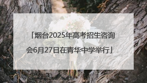 烟台2025年高考招生咨询会6月27日在青华中学举行
