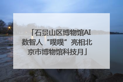 石景山区博物馆AI数智人“噗噗”亮相北京市博物馆科技月