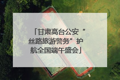 甘肃高台公安“丝路旅游警务”护航全国端午盛会