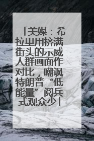 美媒：希拉里用挤满街头的示威人群画面作对比，嘲讽特朗普“低能量”阅兵式观众少