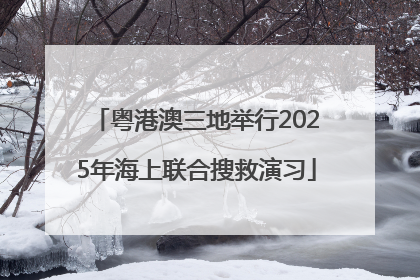 粤港澳三地举行2025年海上联合搜救演习