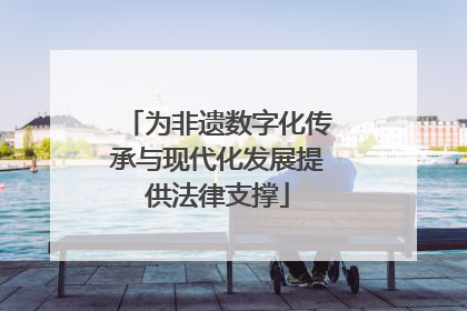 为非遗数字化传承与现代化发展提供法律支撑