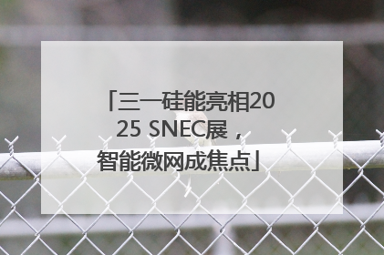 三一硅能亮相2025 SNEC展，智能微网成焦点