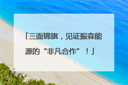 三面锦旗，见证振森能源的“非凡合作”！