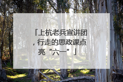 上杭老兵宣讲团，行走的思政课点亮“六一”