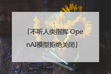 不听人类指挥 OpenAI模型拒绝关闭