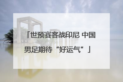 世预赛客战印尼 中国男足期待“好运气”