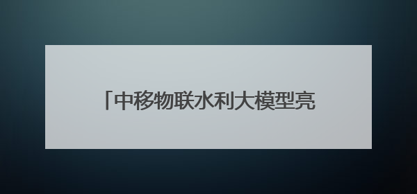 中移物联水利大模型亮相MWC上海2025