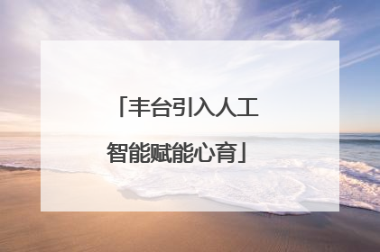 丰台引入人工智能赋能心育