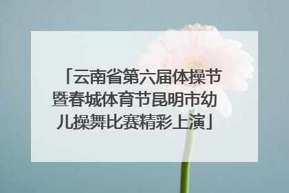 云南省第六届体操节暨春城体育节昆明市幼儿操舞比赛精彩上演