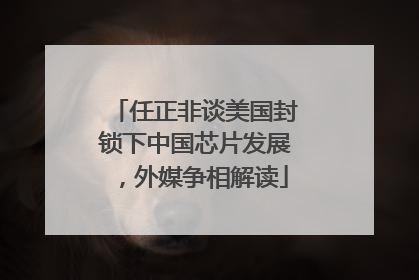 任正非谈美国封锁下中国芯片发展，外媒争相解读