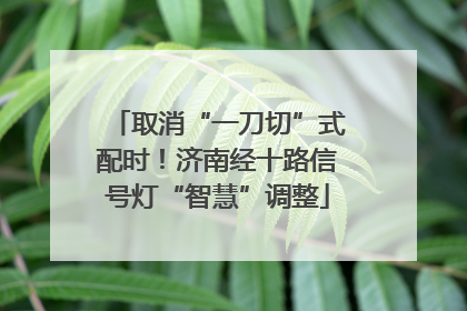 取消“一刀切”式配时！济南经十路信号灯“智慧”调整