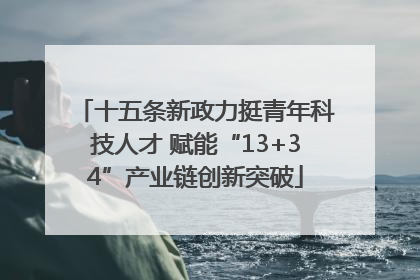 十五条新政力挺青年科技人才 赋能“13+34”产业链创新突破