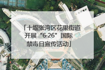 十堰张湾区花果街道开展“6·26”国际禁毒日宣传活动