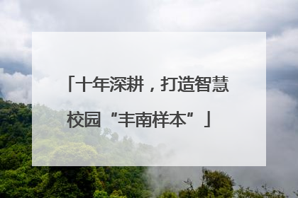 十年深耕，打造智慧校园“丰南样本”