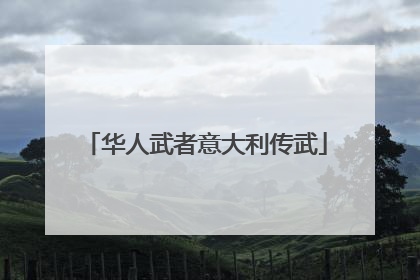 华人武者意大利传武