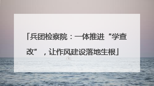 兵团检察院：一体推进“学查改”，让作风建设落地生根