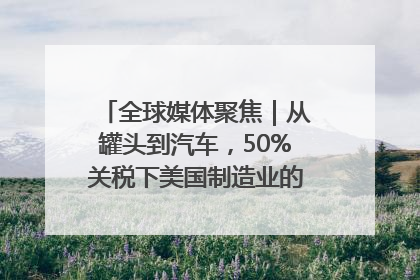 全球媒体聚焦｜从罐头到汽车，50%关税下美国制造业的“生死劫”