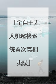 全自主无人机巡检系统首次亮相夷陵