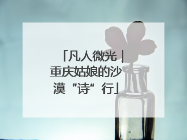 凡人微光｜重庆姑娘的沙漠“诗”行