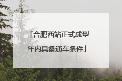 合肥西站正式成型 年内具备通车条件