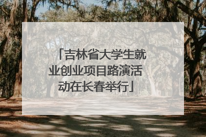 吉林省大学生就业创业项目路演活动在长春举行