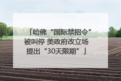 哈佛“国际禁招令”被叫停 美政府改立场提出“30天限期”