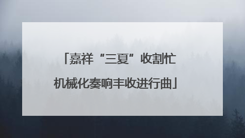 嘉祥“三夏”收割忙 机械化奏响丰收进行曲