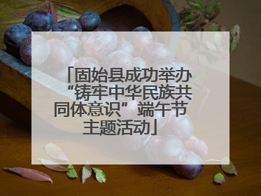 固始县成功举办“铸牢中华民族共同体意识”端午节主题活动