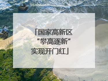 国家高新区“攀高逐新”实现开门红