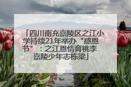 四川南充嘉陵区之江小学持续21年举办“感恩节”：之江恩情育桃李 嘉陵少年志栋梁