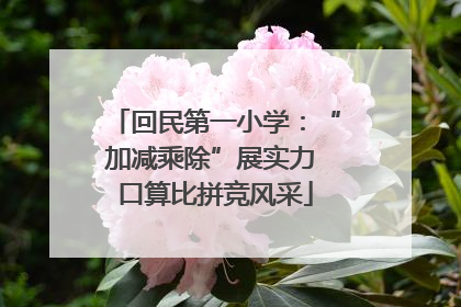 回民第一小学：“加减乘除”展实力 口算比拼竞风采