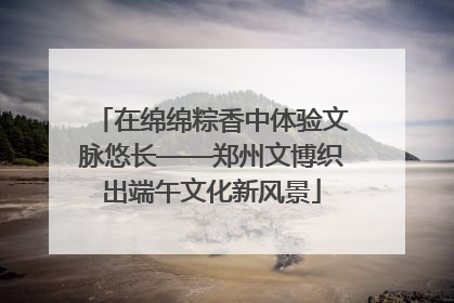 在绵绵粽香中体验文脉悠长——郑州文博织出端午文化新风景