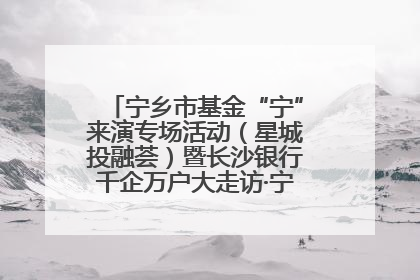 宁乡市基金“宁”来演专场活动（星城投融荟）暨长沙银行千企万户大走访·宁乡专场活动举行