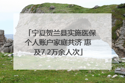宁夏贺兰县实施医保个人账户家庭共济 惠及7.2万余人次