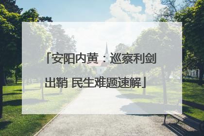 安阳内黄：巡察利剑出鞘 民生难题速解