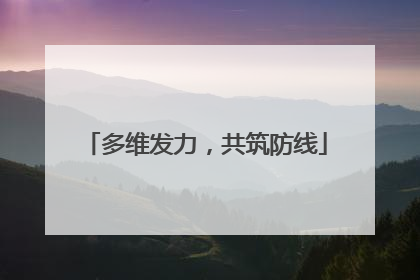 多维发力，共筑防线