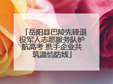岳阳县巴陵先锋退役军人志愿服务队护航高考 携手企业共筑温情防线