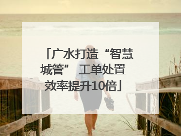 广水打造“智慧城管” 工单处置效率提升10倍