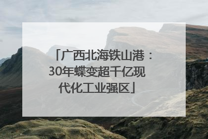 广西北海铁山港：30年蝶变超千亿现代化工业强区
