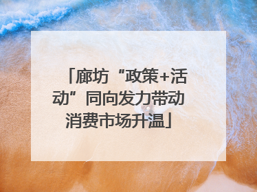 廊坊“政策+活动”同向发力带动消费市场升温