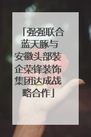 强强联合 蓝天豚与安徽头部装企荣锋装饰集团达成战略合作