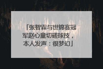 张智霖与世锦赛冠军赵心童切磋球技，本人发声：很梦幻
